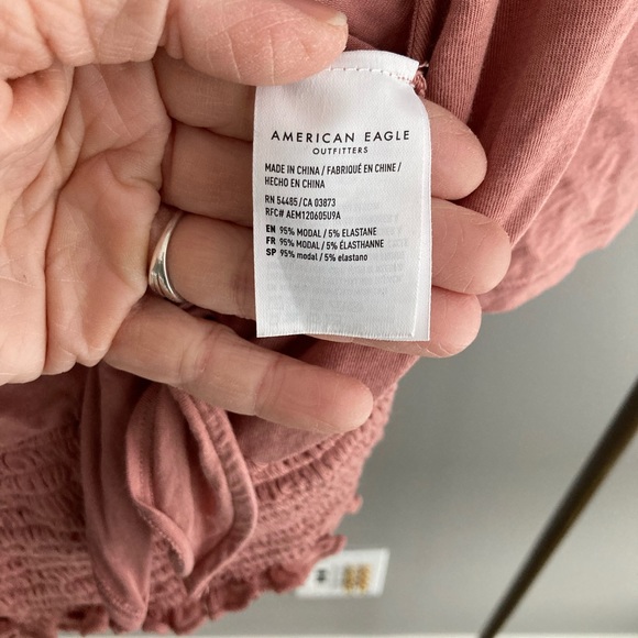 American Eagle rose coloured top size XS - Picture 3 of 3